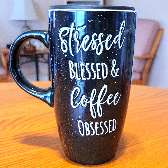 Other - Black Coffee Mug with Fun Quote